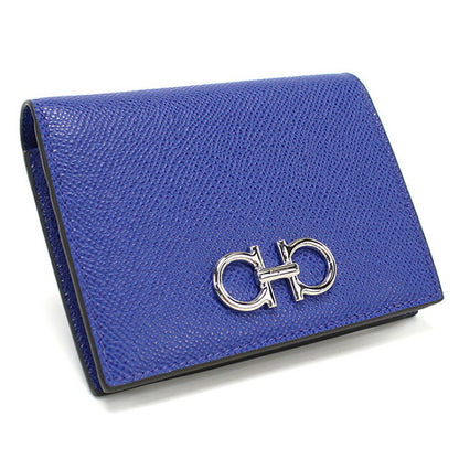 フェラガモ 二折財布小銭入付き レディース ブランド FERRAGAMO イタリア 22-D780 ブルー系 財布 FER22-D780061