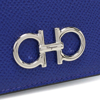 フェラガモ 二折財布小銭入付き レディース ブランド FERRAGAMO イタリア 22-D780 ブルー系 財布 FER22-D780061