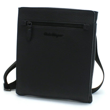 フェラガモ 斜め掛け ショルダーバッグ メンズ ブランド FERRAGAMO イタリア 24-0131 ブラック バッグ FER24-0131011