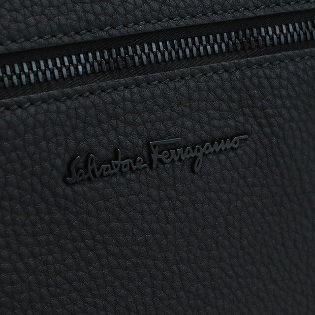 フェラガモ 斜め掛け ショルダーバッグ メンズ ブランド FERRAGAMO イタリア 24-0131 ブラック バッグ FER24-0131011