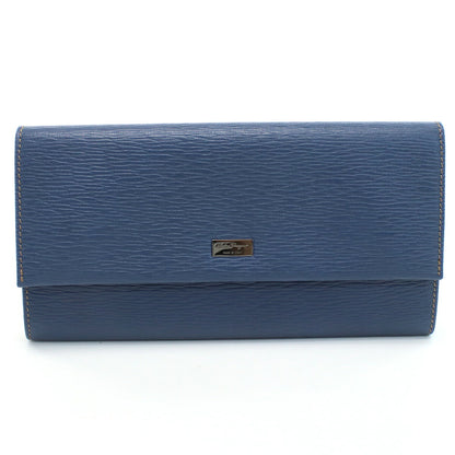 フェラガモ 長財布ニ折小銭入付き メンズ PEBBLE CALF カーフ イタリア 66-0155 ブルー系 財布 FER66-0155031