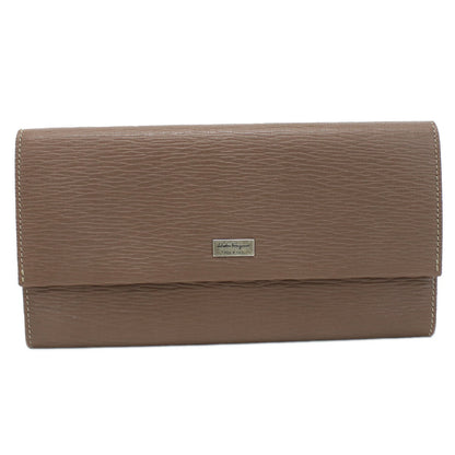 フェラガモ 長財布ニ折小銭入付き メンズ PEBBLE CALF カーフ イタリア 66-0155 ブラウン系 財布 FER66-0155041