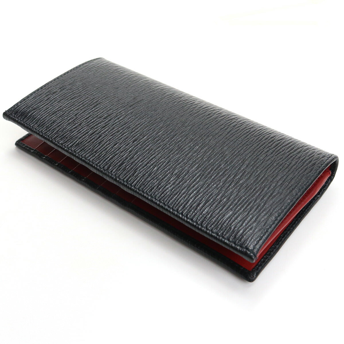 フェラガモ 長財布ニ折小銭入付き メンズ PEBBLE CALF カーフ イタリア 66-A069 ブラック 財布 FER66-A069031