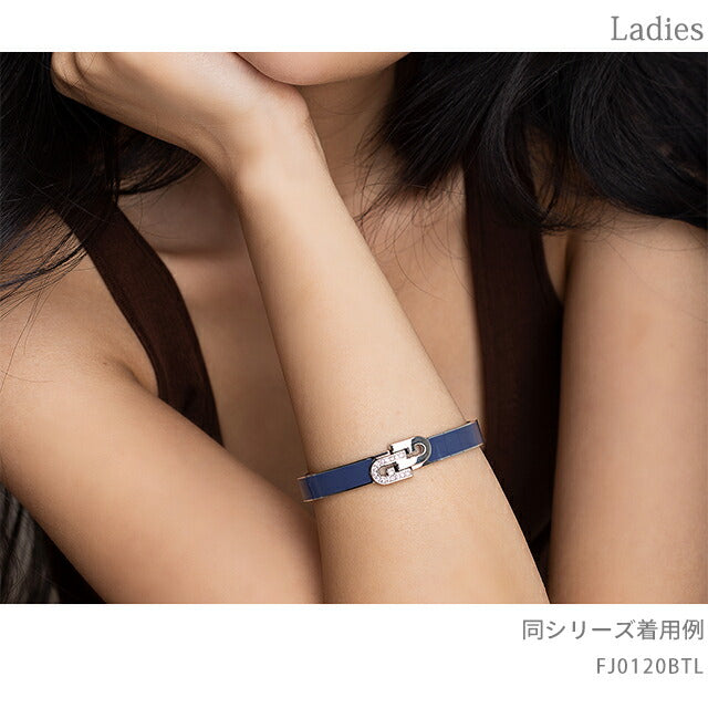 フルラ バングル レディース ブランド ARCH BANGLE Lサイズ ステンレススチール FJ0120BTL ブルー シルバー アクセサリー FJ0120BTL