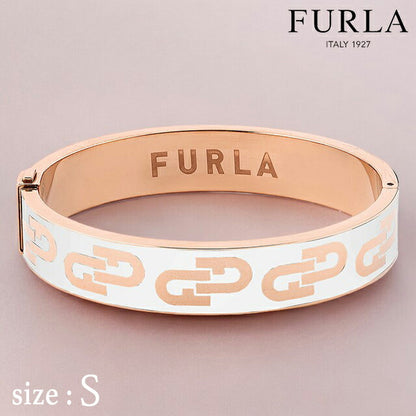 フルラ バングル レディース ブランド アーチ バングル ステンレススチール FJ0125BTS ホワイト ピンクゴールド アクセサリー FJ0125BTS