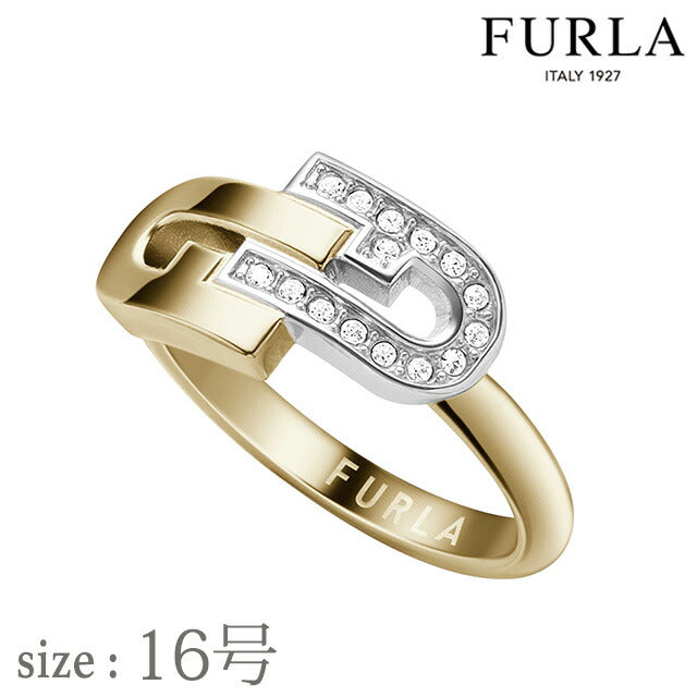 フルラ リング レディース ブランド ARCH DOUBLE RING 16号 ステンレススチール FJ0136RT6 ゴールド シルバー FJ0136RT6