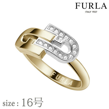 フルラ リング レディース ブランド ARCH DOUBLE RING 16号 ステンレススチール FJ0136RT6 ゴールド シルバー FJ0136RT6