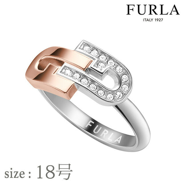 フルラ リング レディース ブランド ARCH DOUBLE RING 18号 ステンレススチール FJ0137RT8 FJ0137RT8
