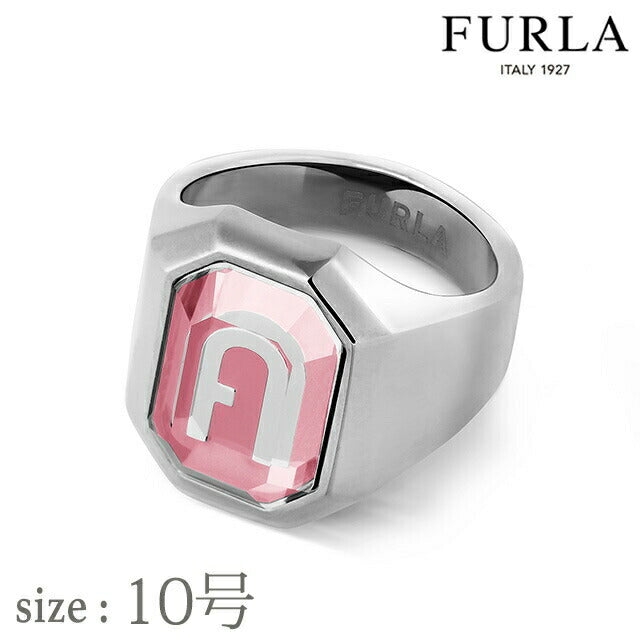 フルラ リング レディース ブランド OCTAGONAL RING 10号 ステンレススチール FJ0301RT0 シルバー ピンク アクセサリー FJ0301RT0