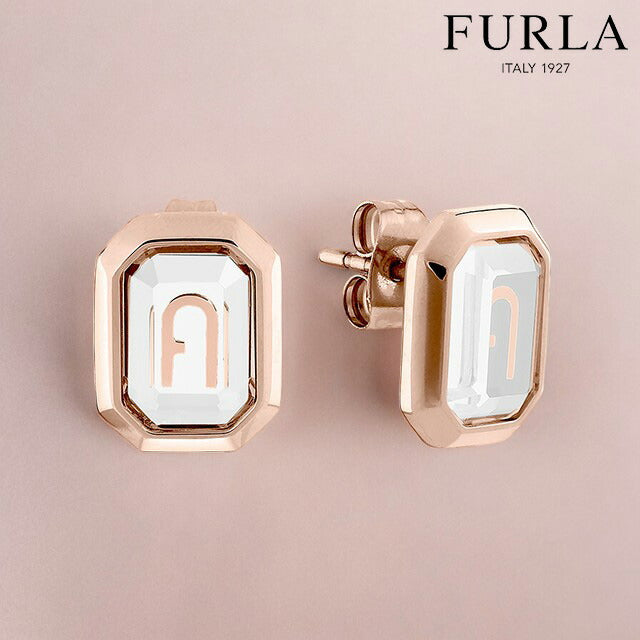 フルラ ピアス レディース ブランド オクタゴナル イヤリング スタッド 両耳用 FJ0306ETU ピンクゴールド アクセサリー FJ0306ETU