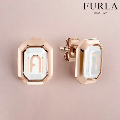 フルラ ピアス レディース ブランド オクタゴナル イヤリング スタッド 両耳用 FJ0306ETU ピンクゴールド アクセサリー FJ0306ETU