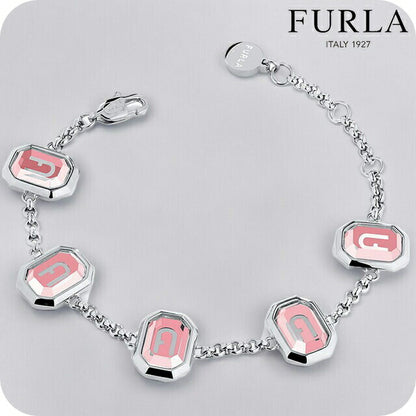 フルラ ブレスレット レディース ブランド オクタゴナル ステンレススチール FJ0313BTU シルバー ピンク アクセサリー FJ0313BTU