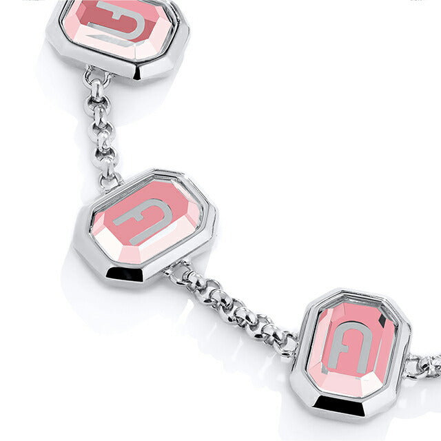 フルラ ブレスレット レディース ブランド オクタゴナル ステンレススチール FJ0313BTU シルバー ピンク アクセサリー FJ0313BTU