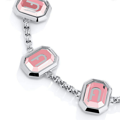 フルラ ブレスレット レディース ブランド オクタゴナル ステンレススチール FJ0313BTU シルバー ピンク アクセサリー FJ0313BTU