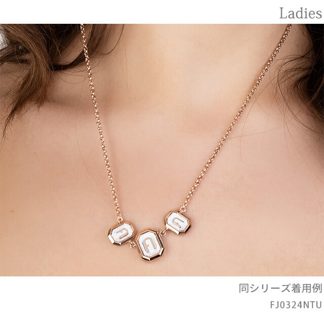 フルラ ネックレス レディース ブランド OCTAGONAL NECKLACE ステンレススチール FJ0324NTU ピンクゴールド シルバー FJ0324NTU