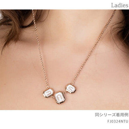 フルラ ネックレス レディース ブランド OCTAGONAL NECKLACE ステンレススチール FJ0324NTU ピンクゴールド シルバー FJ0324NTU