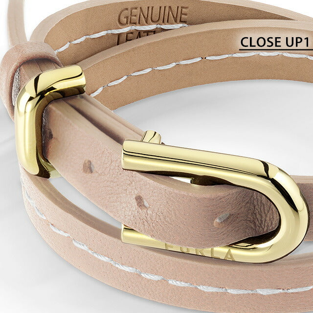 フルラ ブレスレット レディース ブランド BUCKLE BRACELET エコレザー FJ0411BTU ピンクベージュ ゴールド アクセサリー FJ0411BTU