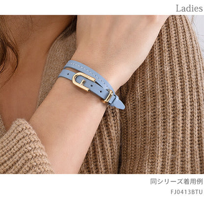 フルラ ブレスレット レディース ブランド BUCKLE BRACELET エコレザー FJ0413BTU ライトブルー アクセサリー FJ0413BTU