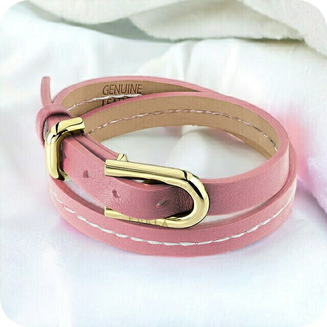 フルラ ブレスレット レディース ブランド BUCKLE BRACELET エコレザー FJ0414BTU ピンク アクセサリー FJ0414BTU