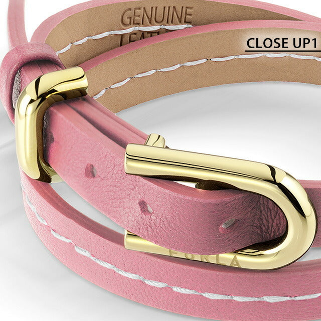 フルラ ブレスレット レディース ブランド BUCKLE BRACELET エコレザー FJ0414BTU ピンク アクセサリー FJ0414BTU