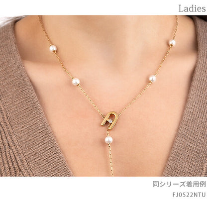 フルラ ネックレス レディース ブランド ARCH PEARL NECKLACE ステンレススチール 人工パール FJ0522NTU ゴールド FJ0522NTU