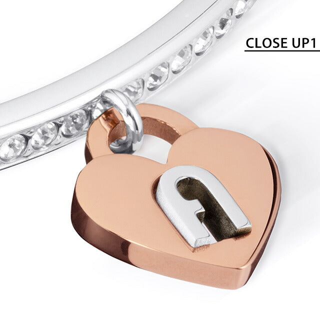 フルラ バングル レディース ブランド LOVING PADLOCK BRACELET Sサイズ ステンレススチール FJ0809BTS FJ0809BTS