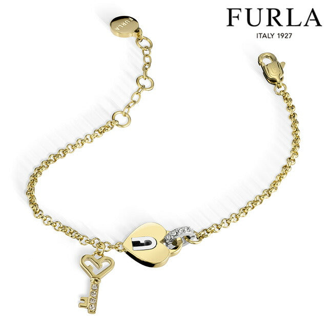 フルラ ブレスレット レディース ブランド LOVING PADLOCK BRACELET ステンレススチール FJ0812BTU ゴールド アクセサリー FJ0812BTU