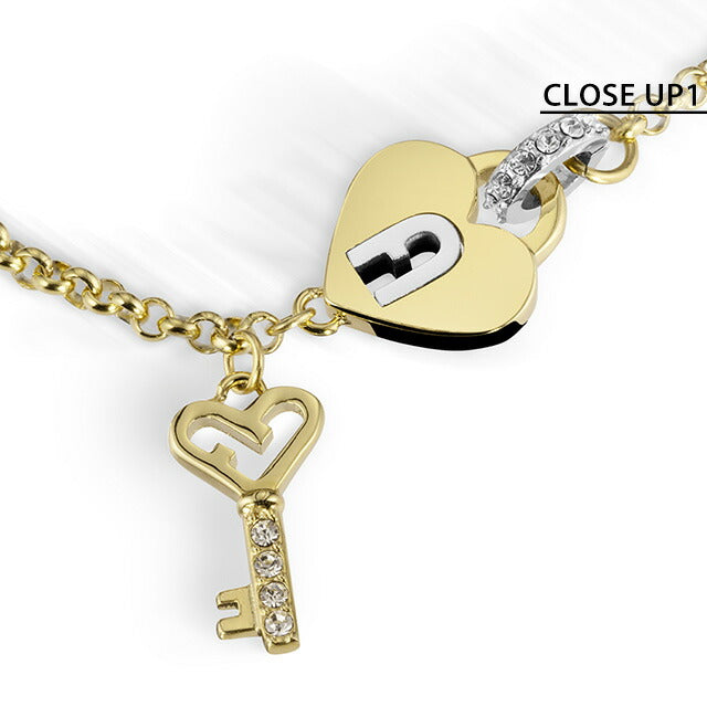 フルラ ブレスレット レディース ブランド LOVING PADLOCK BRACELET ステンレススチール FJ0812BTU ゴールド アクセサリー FJ0812BTU