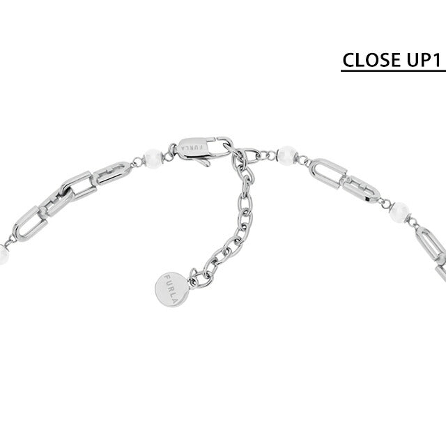 フルラ ネックレス レディース ブランド FURLA CHAINED LOGO ステンレススチール FJ0927NTU シルバー ジュエリー FJ0927NTU