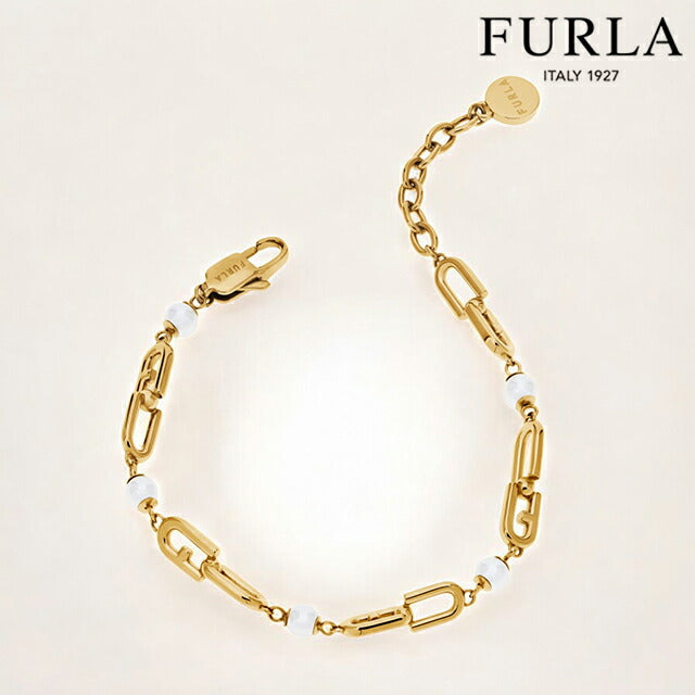 フルラ ブレスレット レディース ブランド FURLA CHAINED LOGO ステンレススチール FJ0928BTU ゴールド ジュエリー FJ0928BTU