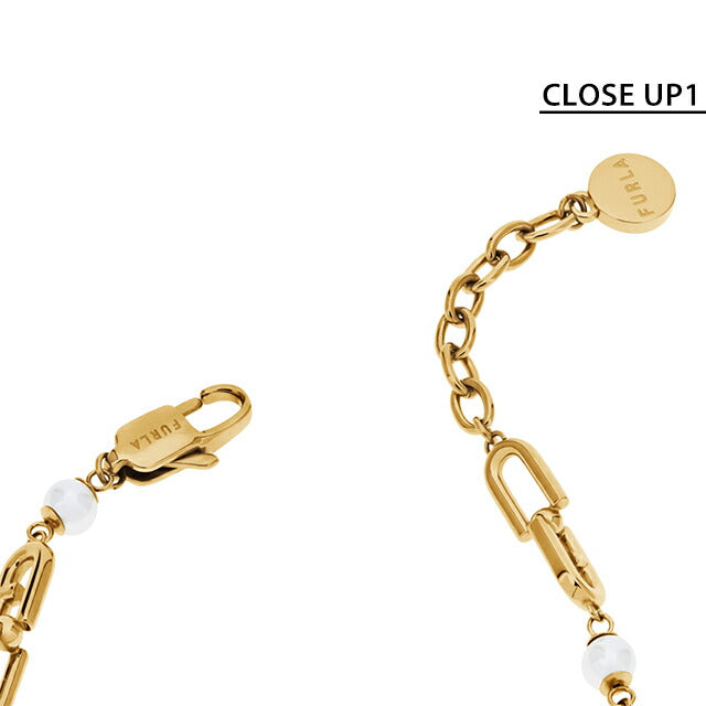 フルラ ブレスレット レディース ブランド FURLA CHAINED LOGO ステンレススチール FJ0928BTU ゴールド ジュエリー FJ0928BTU