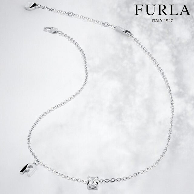 フルラ ネックレス レディース ブランド スパークリング ネックレス ステンレススチール FJ1001NTU シルバー アクセサリー FJ1001NTU