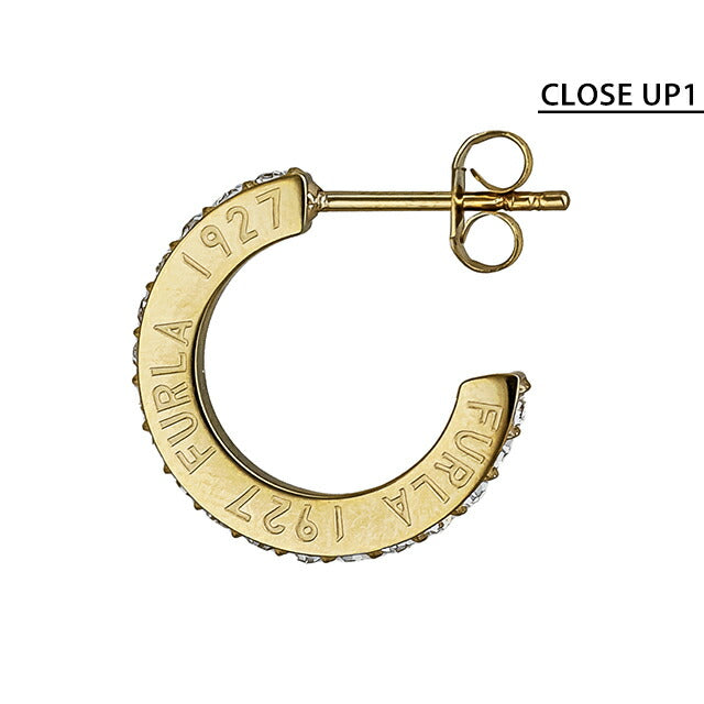 フルラ ピアス レディース ブランド 1927 HOOP EARRINGS ステンレススチール(イエローゴールドPVD) FJ1107ETU イエローゴールド FJ1107ETU