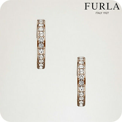 フルラ ピアス レディース ブランド 1927 HOOP EARRINGS ステンレススチール(ピンクゴールドPVD) フープ 両耳用 FJ1108ETU FJ1108ETU