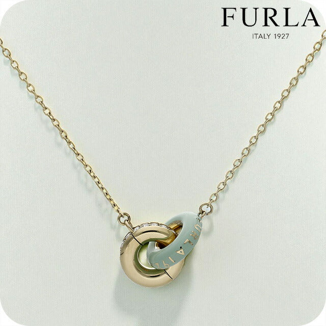 フルラ ネックレス レディース ブランド FURLA 1927 ペンダント リング 2連 FJ1189NTU ゴールド グリーン アクセサリー FJ1189NTU