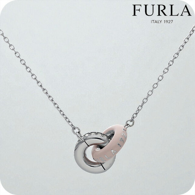 フルラ ネックレス レディース ブランド FURLA 1927 ペンダント リング 2連 FJ1190NTU シルバー ピンク アクセサリー FJ1190NTU