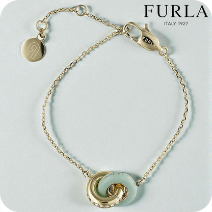 フルラ ブレスレット レディース ブランド FURLA 1927 リング 2連 FJ1193BTU ゴールド グリーン アクセサリー FJ1193BTU