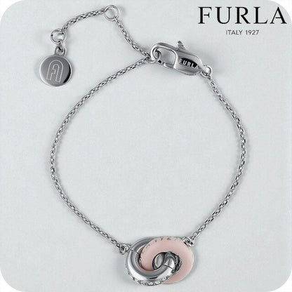 フルラ ブレスレット レディース ブランド FURLA 1927 リング 2連 FJ1194BTU シルバー ピンク アクセサリー FJ1194BTU