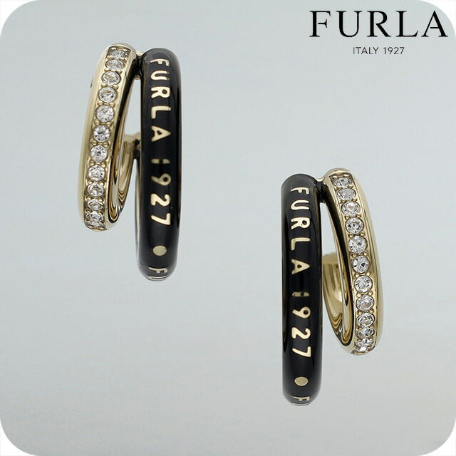 フルラ ピアス レディース ブランド FURLA 1927 スタッド 両耳用 FJ1196ETU ゴールド ブラック アクセサリー FJ1196ETU