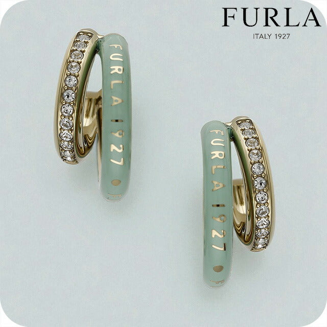 フルラ ピアス レディース ブランド FURLA 1927 スタッド 両耳用 FJ1197ETU ゴールド グリーン アクセサリー FJ1197ETU