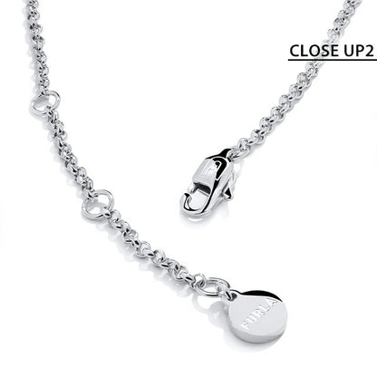 フルラ ネックレス レディース ブランド スパークリング ネックレス ステンレススチール FJ2001NTU シルバー アクセサリー FJ2001NTU