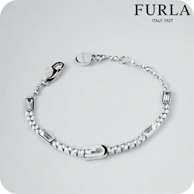 フルラ ブレスレット レディース ブランド スパークリング ブレスレット ステンレススチール FJ2004BTU シルバー アクセサリー FJ2004BTU