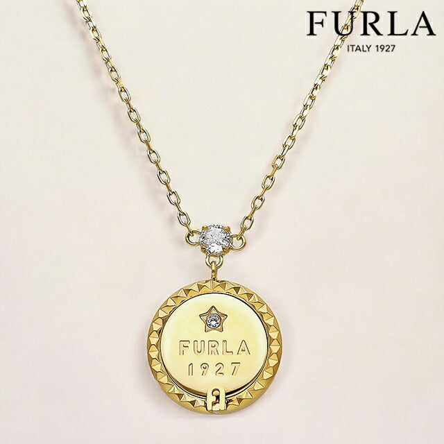 フルラ ネックレス レディース ブランド FURLA STUDS NECKLACE ステンレススチール FJ2101NTU ゴールド ジュエリー FJ2101NTU