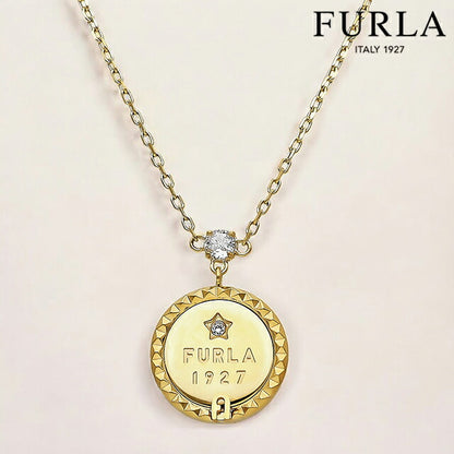 フルラ ネックレス レディース ブランド FURLA STUDS NECKLACE ステンレススチール FJ2101NTU ゴールド ジュエリー FJ2101NTU