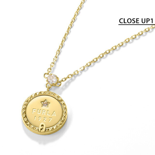 フルラ ネックレス レディース ブランド FURLA STUDS NECKLACE ステンレススチール FJ2101NTU ゴールド ジュエリー FJ2101NTU