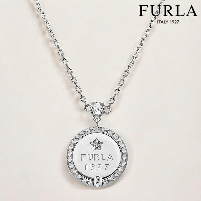 フルラ ネックレス レディース ブランド FURLA STUDS NECKLACE ステンレススチール FJ2102NTU シルバー ジュエリー FJ2102NTU