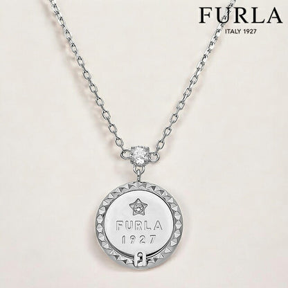 フルラ ネックレス レディース ブランド FURLA STUDS NECKLACE ステンレススチール FJ2102NTU シルバー ジュエリー FJ2102NTU