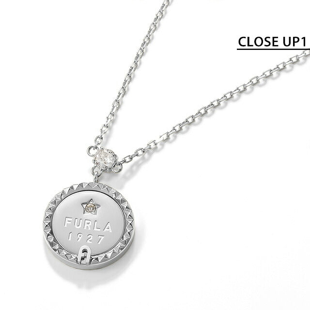 フルラ ネックレス レディース ブランド FURLA STUDS NECKLACE ステンレススチール FJ2102NTU シルバー ジュエリー FJ2102NTU