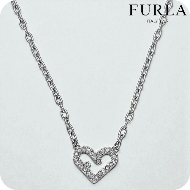 フルラ ネックレス レディース ブランド FURLA ラブ ペンダント ハート FJ5014NTU シルバー アクセサリー FJ5014NTU