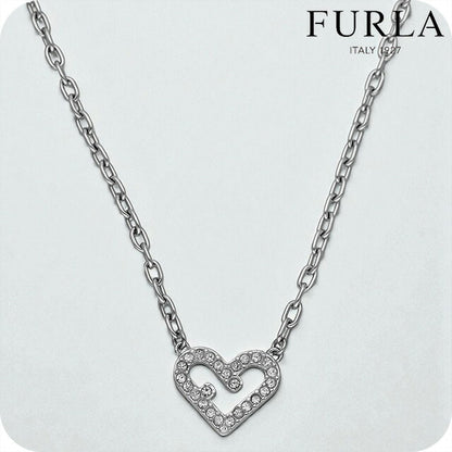フルラ ネックレス レディース ブランド FURLA ラブ ペンダント ハート FJ5014NTU シルバー アクセサリー FJ5014NTU